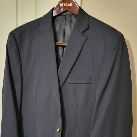 Men's CHAPS Navy Blazer Sport Coat Size 44 Long - Picture 1 of 5